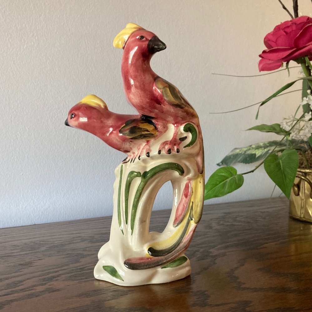 Vintage Ceramic Bird Statue